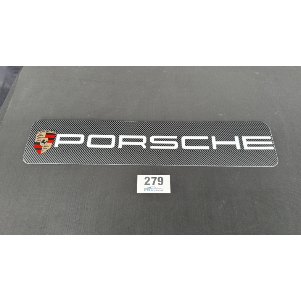NO RESERVE PORSCHE SIGN 28" X 6"