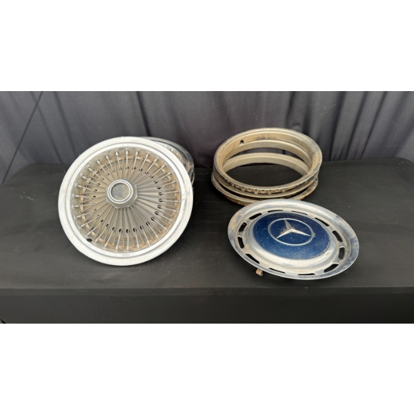ASSORTED HUB CAPS AND RINGS