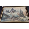 Image 2 : 2 LARGE VINTAGE LANDSCAPE PRINTS 45" X 2FT