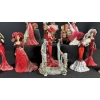 Image 3 : THE HAMILTON COLLECTION "CRYSTAL BEAUTIES OF COCA-COLA" FIGURINES COMPLETE SET W/ COA