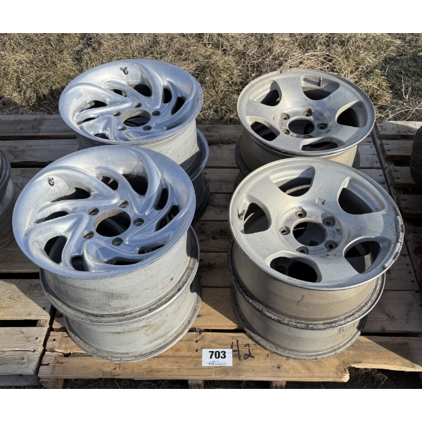 4 of 16x8 American Racing Rims