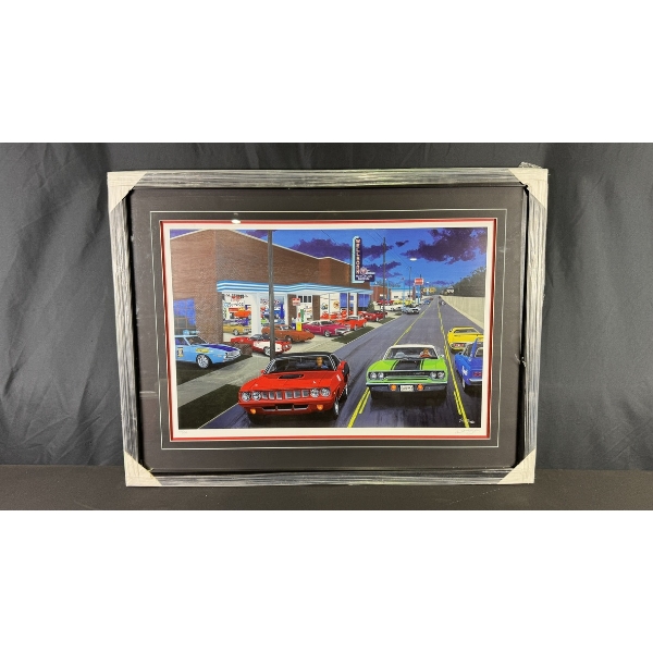 DAVE SNYDER "TIMS PLACE II" LIMITED EDITION FRAMED PRINT (116/500) 26" X 35"