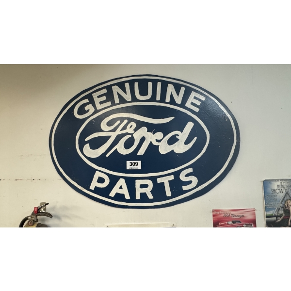 Genuine Ford Parts Hand Painted Sign