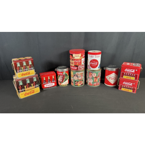 ASSORTED COCA-COLA TINS