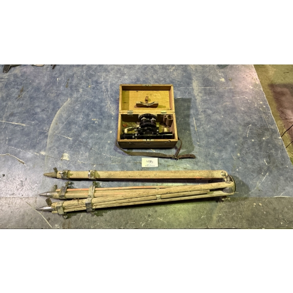 Antique Surveyor & Tripod
