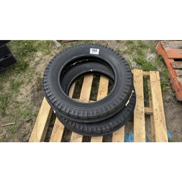 PAIR OF 6.50-20 FIRESTONE TRACTION TIRES