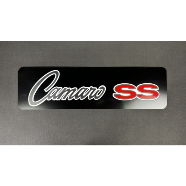 CAMARO SS (BLACK) SIGN 28" x 8"