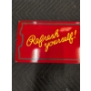 Image 4 : HEAVY PORCELAIN DRINK COCA COLA, REFRESH YOURSELF SIGN