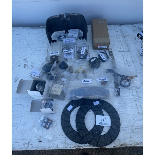 DASH SHIELD, GAUGES, LIGHT SWITCHES & CLUTCH DISCS