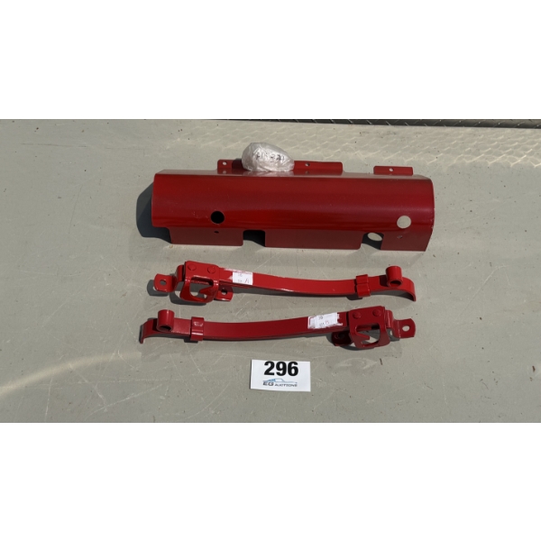 IH UPPER RADIATOR TUBE SHIELD & MOUNTING BRACKET SET