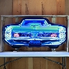 Image 1 : NO RESERVE GTO GRILL NEON SIGN IN SHAPED STEEL CAN 