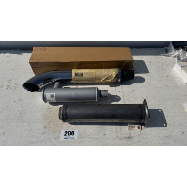CHROME ELBOW, MUFFLERS & EXHAUST PIPE