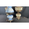Image 3 : 3 VINTAGE HURRICANE-STYLE ELECTRIC TABLE LAMPS
