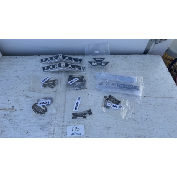 MASSEY-FERGUSON & FARMALL BADGES & TAGS