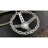 Image 2 : VINTAGE FORD STEERING WHEEL WITH SMALL CHAIN STEERING WHEEL
