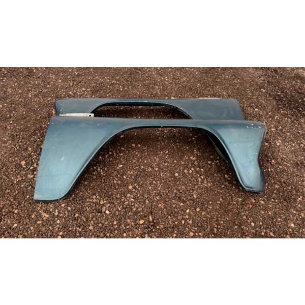 PAIR OF TEAL FENDERS