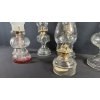 Image 2 : 6 VINTAGE GLASS OIL LAMPS