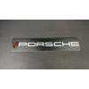 Image 1 : PORSCHE (BLACK CARBON) SIGN 28" x 6"