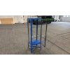 Image 2 : BLUE METAL AND GLASS DISPLAY STAND WITH LOCKING DOOR & KEY