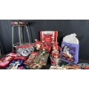 Image 2 : MASSIVE COCA-COLA HOLIDAY ASSORTMENT W/ STOOL, GIFT BAGS, STOCKINGS, & MUGS