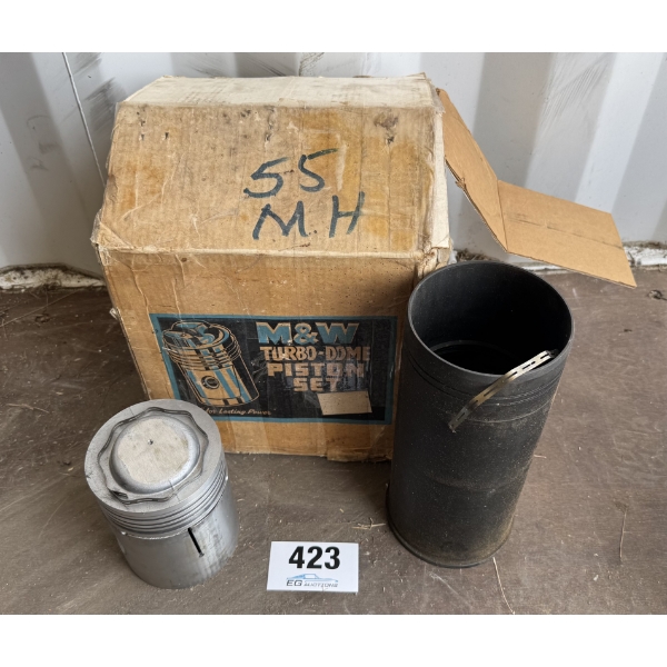 M&W TURBO-DOME PISTON SET FOR MASSEY HARRIS 55
