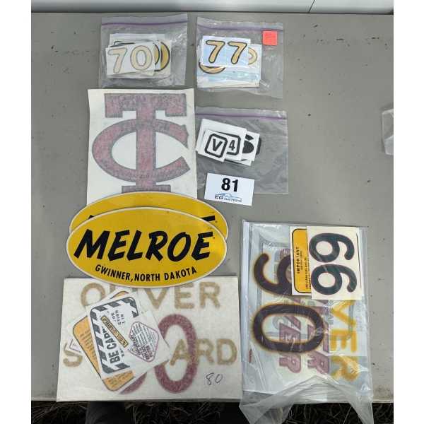 ASSORTED MODEL NUMBER & BRANDING DECALS