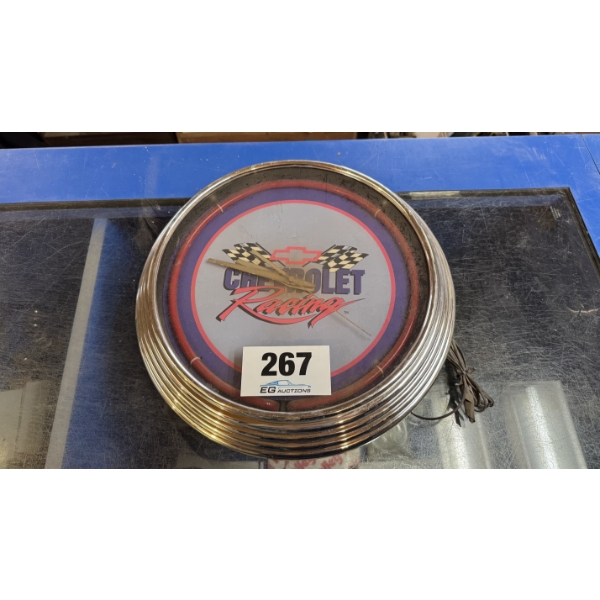 Chevrolet Racing Clock