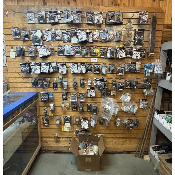 Complete Wall of Performance World & Russell Auto Parts Accessories