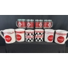 Image 4 : LARGE COCA-COLA MUG & GLASS LOT (18 Pcs): Checkerboard, Diner Glassware, Santa, Ice Cold, Vintage Ad