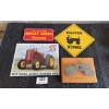 Image 1 : MISCELLANEOUS MASSEY-HARRIS TRACTOR SIGNS & WOOD PLAQUE