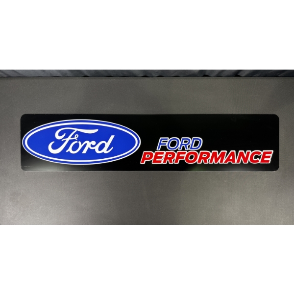 LARGE FORD PERFORMANCE (BLACK) SIGN 4ft x 10"