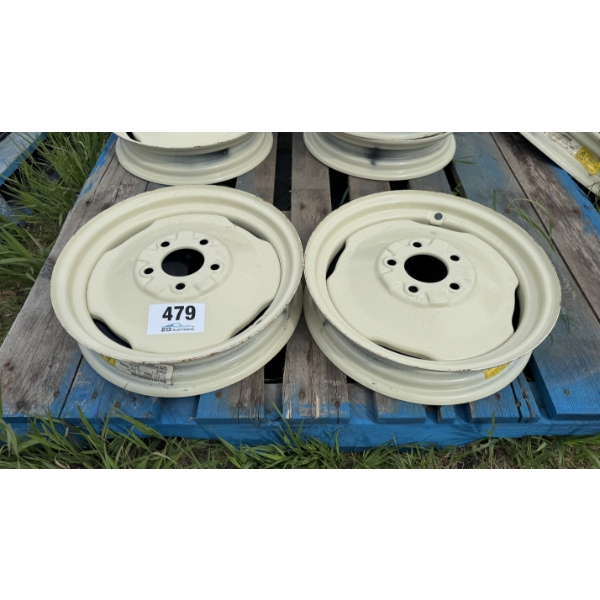 PAIR OF 5-BOLT PATTERN RIMS