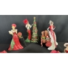 Image 2 : THE HAMILTON COLLECTION "CRYSTAL BEAUTIES OF COCA-COLA" FIGURINES COMPLETE SET W/ COA