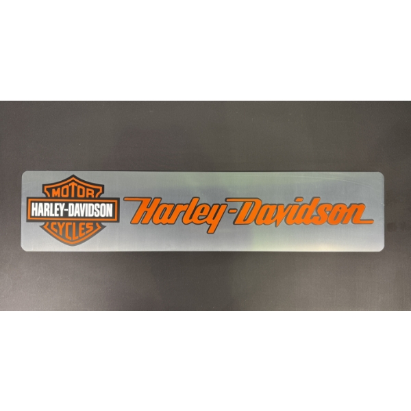 HARLEY DAVIDSON (SILVER) SIGN 4ft x 10"