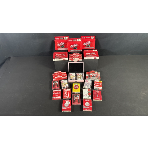 LARGE COLLECTION OF COCA-COLA PLAYING CARDS