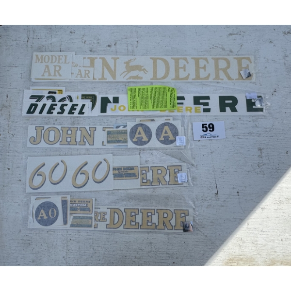 JOHN DEERE MIXED MODEL DECALS