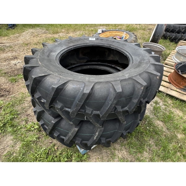PAIR OF 18.4-34 R-1 REAR TRACTOR TIRES